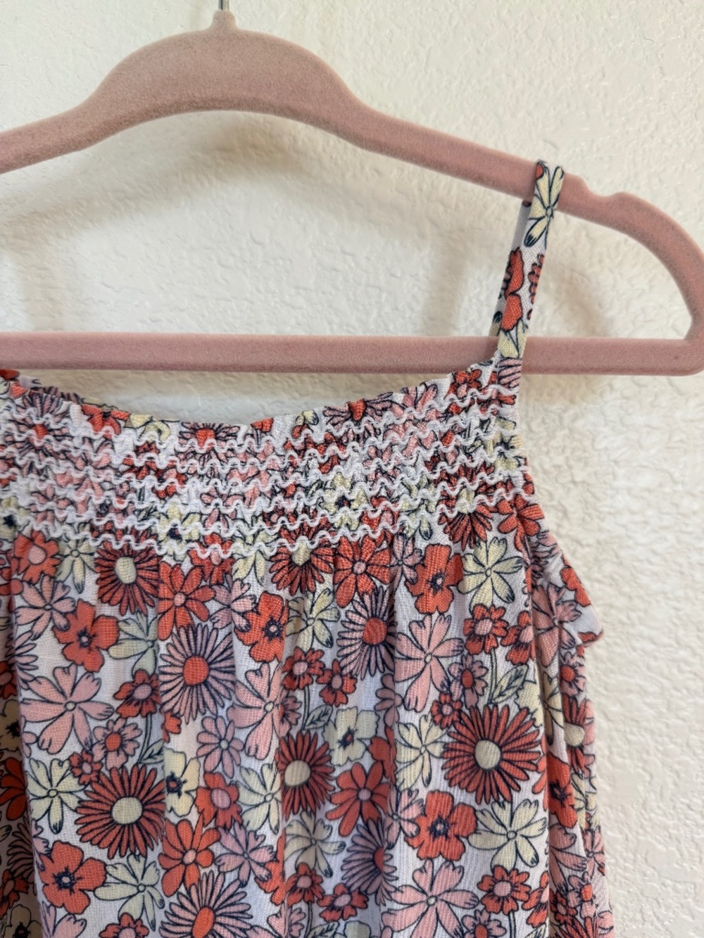 Seed Heritage Baby  Floral Linen Jumper Size 18-24 mos / 2